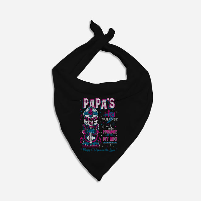 Papa's Tiki Paradise-dog bandana pet collar-Nemons