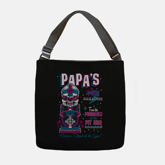 Papa's Tiki Paradise-none adjustable tote bag-Nemons