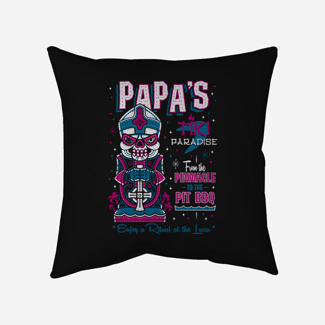 Papa's Tiki Paradise-none removable cover w insert throw pillow-Nemons
