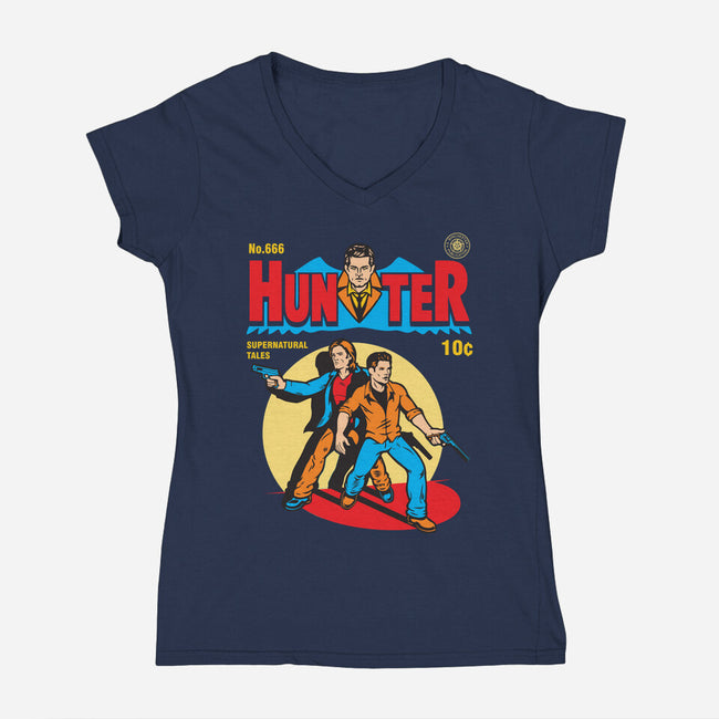 Supernatural Hunters-womens v-neck tee-Rudy