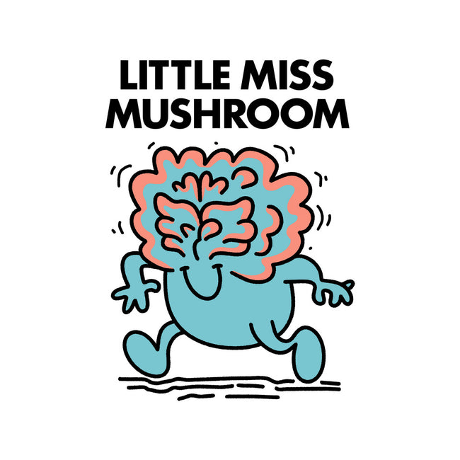 Little Miss Mushroom-none fleece blanket-Aarons Art Room
