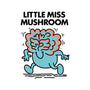 Little Miss Mushroom-none removable cover throw pillow-Aarons Art Room