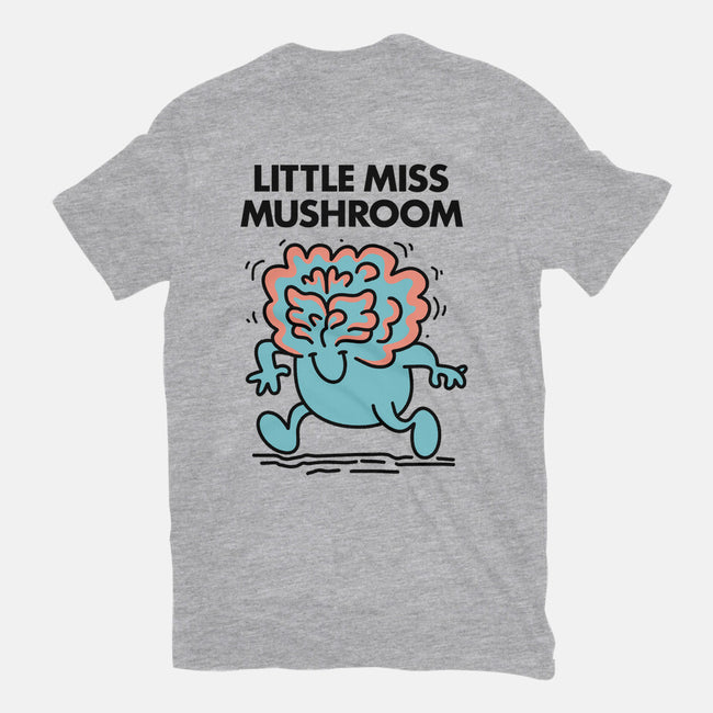 Little Miss Mushroom-womens basic tee-Aarons Art Room