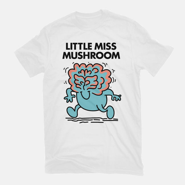 Little Miss Mushroom-womens basic tee-Aarons Art Room