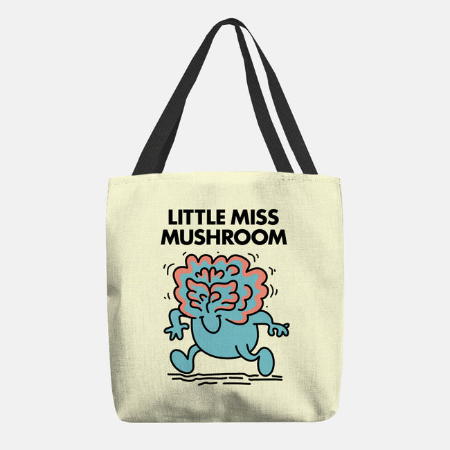 Little Miss Mushroom-none basic tote bag-Aarons Art Room