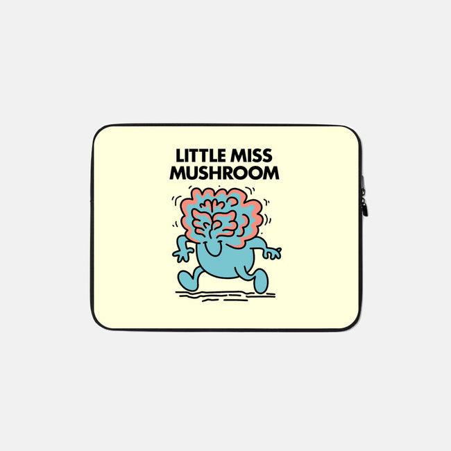 Little Miss Mushroom-none zippered laptop sleeve-Aarons Art Room