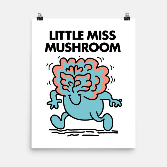 Little Miss Mushroom-none matte poster-Aarons Art Room