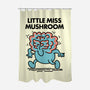 Little Miss Mushroom-none polyester shower curtain-Aarons Art Room