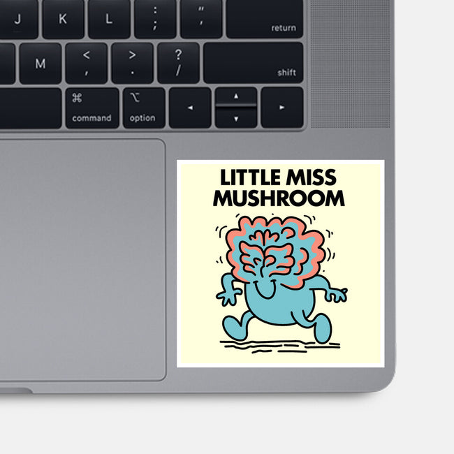Little Miss Mushroom-none glossy sticker-Aarons Art Room