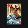 Fire Pteranodon In Japan-none removable cover w insert throw pillow-DrMonekers