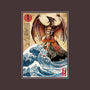 Fire Pteranodon In Japan-none removable cover w insert throw pillow-DrMonekers