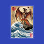 Fire Pteranodon In Japan-none removable cover w insert throw pillow-DrMonekers