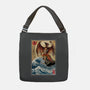 Fire Pteranodon In Japan-none adjustable tote bag-DrMonekers