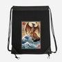 Fire Pteranodon In Japan-none drawstring bag-DrMonekers