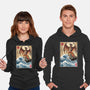 Fire Pteranodon In Japan-unisex pullover sweatshirt-DrMonekers