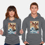 Fire Pteranodon In Japan-unisex pullover sweatshirt-DrMonekers