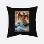 Fire Pteranodon In Japan-none removable cover w insert throw pillow-DrMonekers