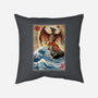 Fire Pteranodon In Japan-none removable cover w insert throw pillow-DrMonekers
