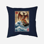 Fire Pteranodon In Japan-none removable cover w insert throw pillow-DrMonekers
