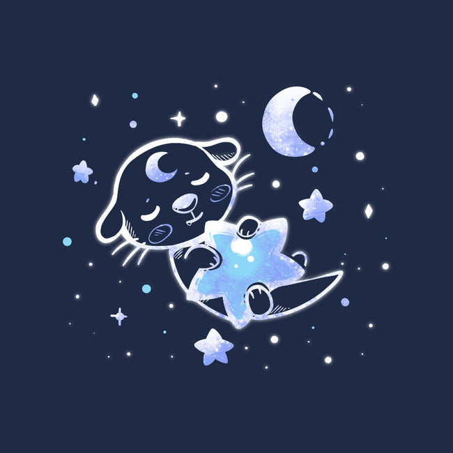 Otter In The Stars-none removable cover w insert throw pillow-TechraNova
