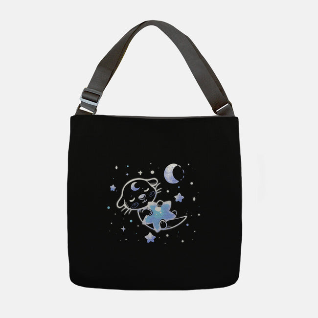 Otter In The Stars-none adjustable tote bag-TechraNova