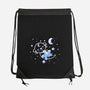 Otter In The Stars-none drawstring bag-TechraNova