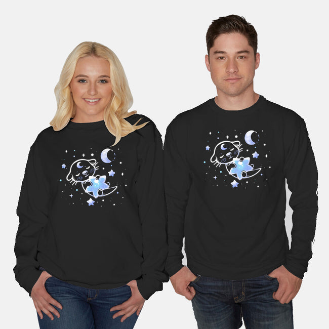 Otter In The Stars-unisex crew neck sweatshirt-TechraNova