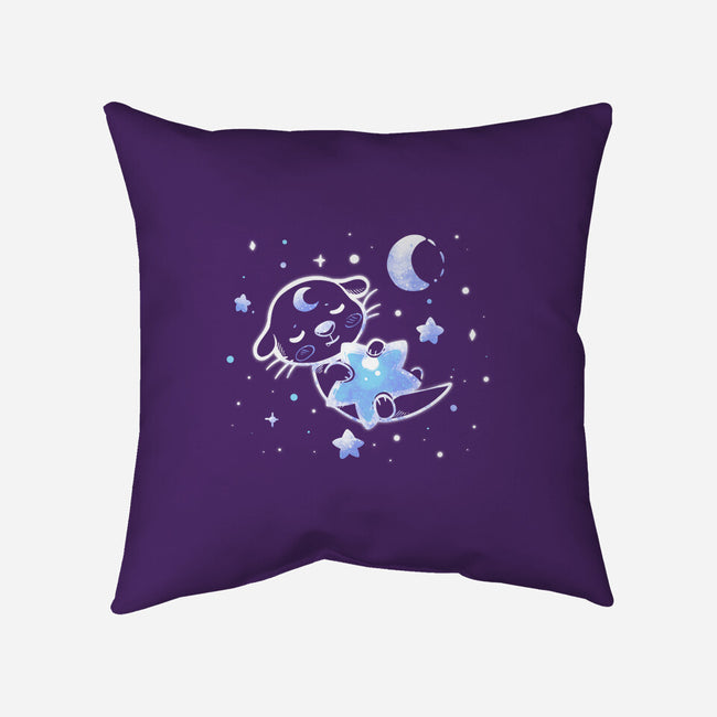 Otter In The Stars-none removable cover w insert throw pillow-TechraNova