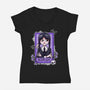 A Little Dead Inside-womens v-neck tee-Conjura Geek