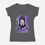 A Little Dead Inside-womens v-neck tee-Conjura Geek