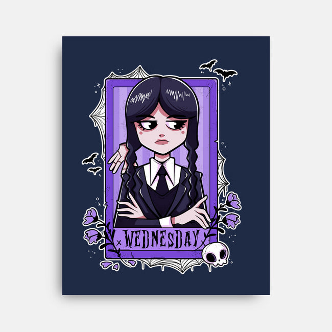A Little Dead Inside-none stretched canvas-Conjura Geek