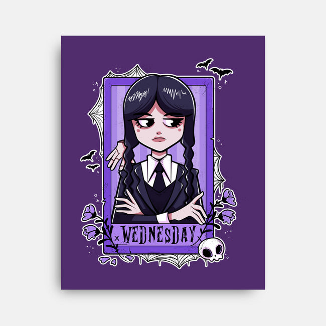 A Little Dead Inside-none stretched canvas-Conjura Geek