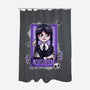 A Little Dead Inside-none polyester shower curtain-Conjura Geek