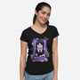 A Little Dead Inside-womens v-neck tee-Conjura Geek