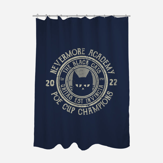 Poe Cup Champions-none polyester shower curtain-kg07
