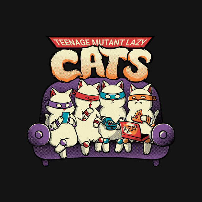 Teenage Mutant Lazy Cats-none removable cover w insert throw pillow-tobefonseca