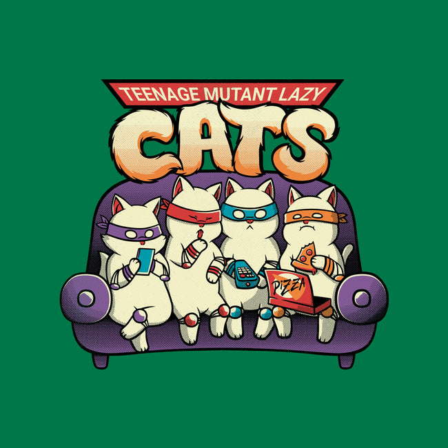 Teenage Mutant Lazy Cats-none removable cover w insert throw pillow-tobefonseca