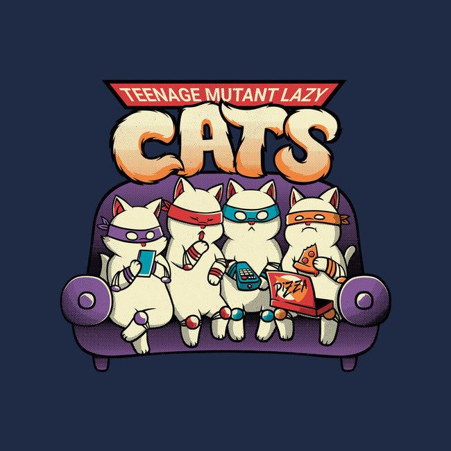 Teenage Mutant Lazy Cats-womens fitted tee-tobefonseca