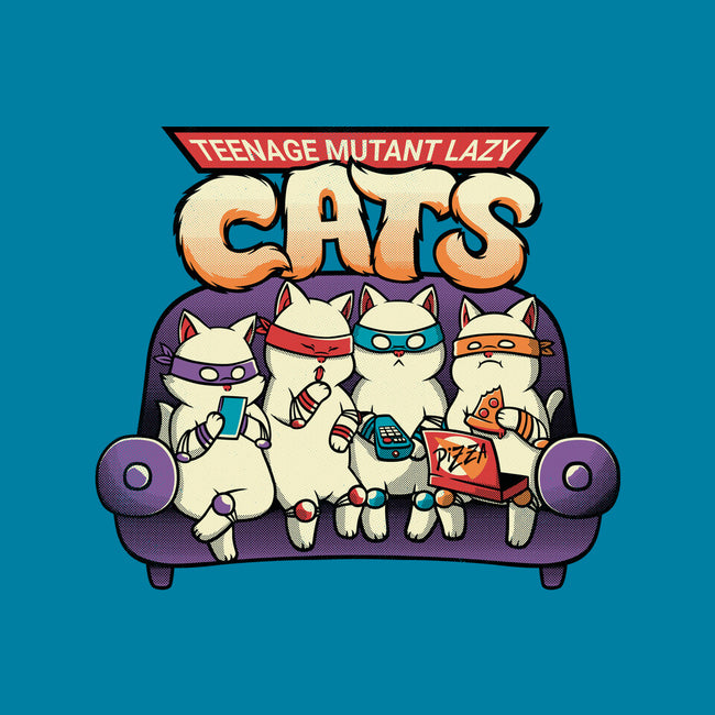 Teenage Mutant Lazy Cats-womens fitted tee-tobefonseca