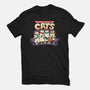 Teenage Mutant Lazy Cats-womens fitted tee-tobefonseca
