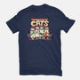 Teenage Mutant Lazy Cats-womens fitted tee-tobefonseca