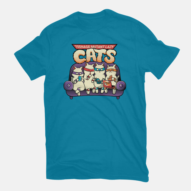 Teenage Mutant Lazy Cats-unisex basic tee-tobefonseca