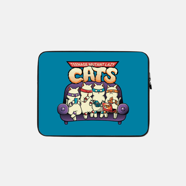 Teenage Mutant Lazy Cats-none zippered laptop sleeve-tobefonseca