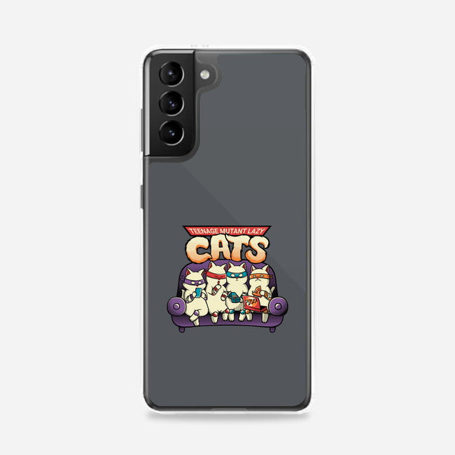 Teenage Mutant Lazy Cats-samsung snap phone case-tobefonseca