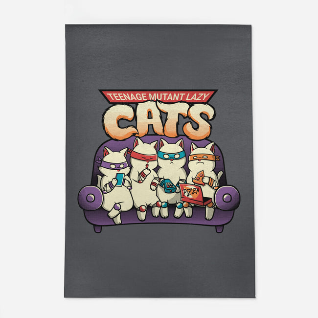 Teenage Mutant Lazy Cats-none indoor rug-tobefonseca