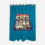 Teenage Mutant Lazy Cats-none polyester shower curtain-tobefonseca