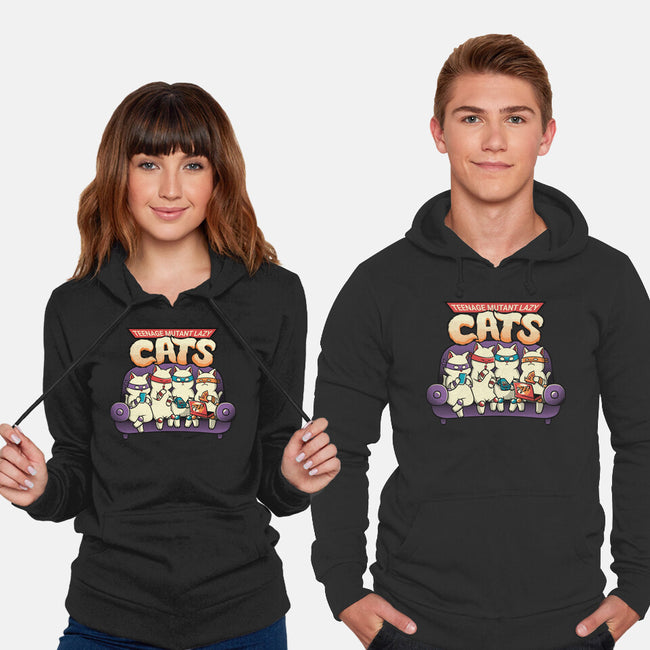 Teenage Mutant Lazy Cats-unisex pullover sweatshirt-tobefonseca
