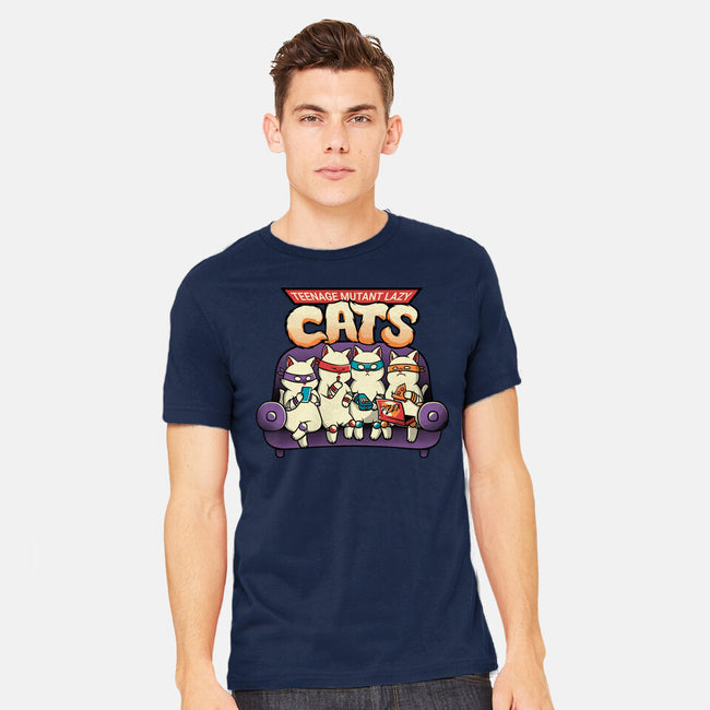 Teenage Mutant Lazy Cats-mens heavyweight tee-tobefonseca