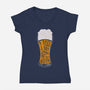 A Beer A Day-womens v-neck tee-Claudia