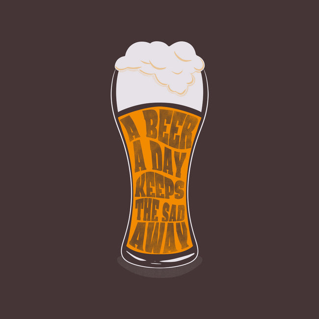 A Beer A Day-none glossy sticker-Claudia